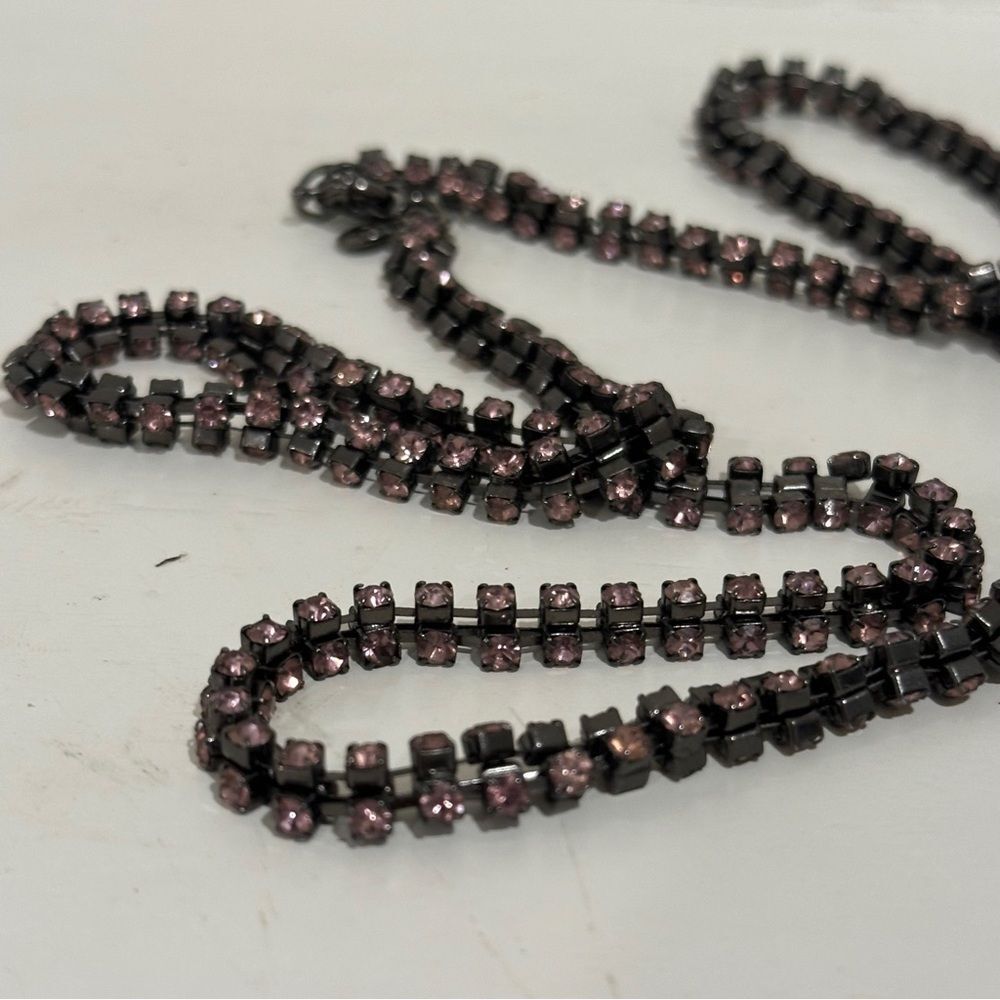 J. Crew Pink Crystal Necklace - Picture 7 of 7
